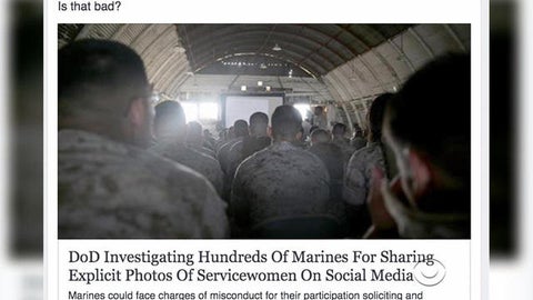 Marines nude photo scandal expands to all branches of military - CBS News