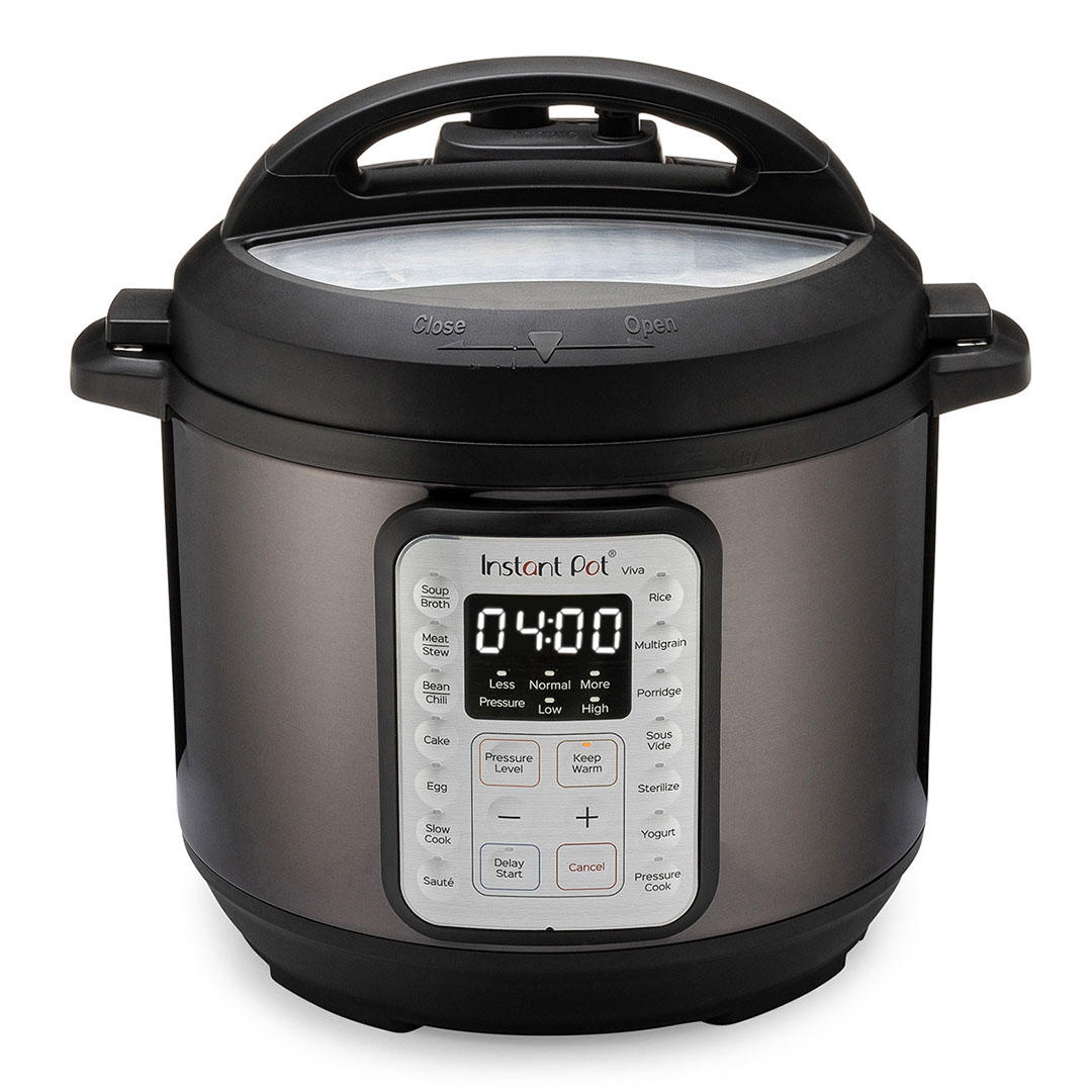 Instant Pot Viva Black Multi-Use 9-in-1 6 Quart Pressure Cooker 