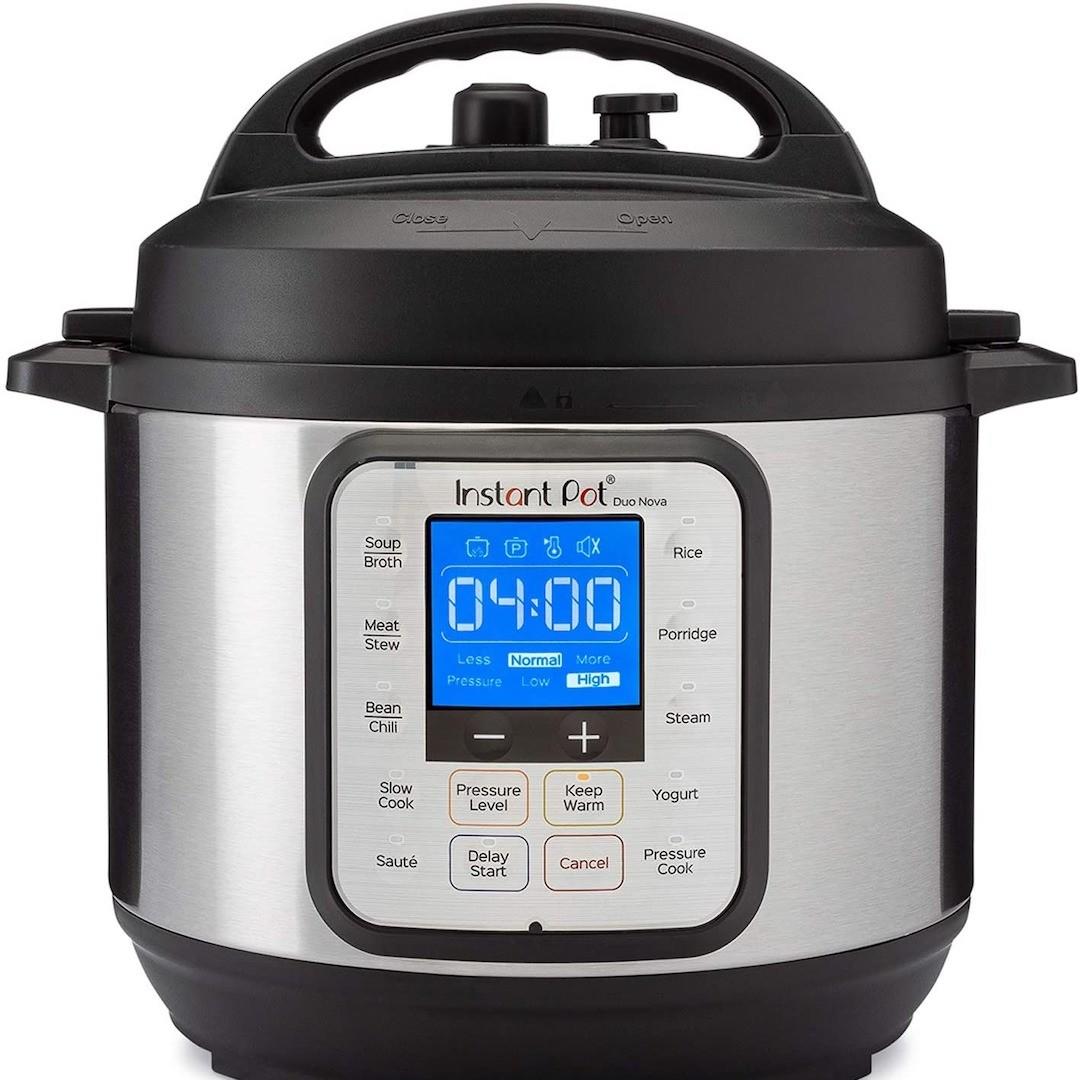 Instant Pot Duo Nova 7-in-1 Electric Pressure Cooker, Slow Cooker, Rice Cooker, Steamer, Saute, Yogurt Maker, 3 Quart, 14 One-Touch Programs, Best For Beginners 