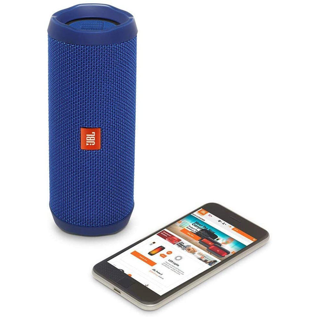 JBL Flip 4 Waterproof Portable Bluetooth Speaker - Blue 