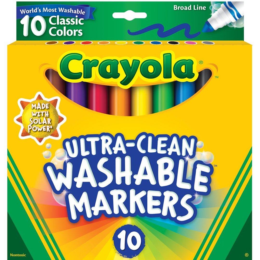 Crayola ultra-clean washable broad line markers 