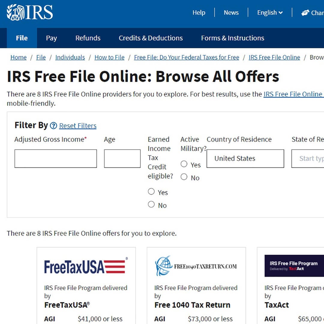 Free Tax Filing: eFile Taxes for Free