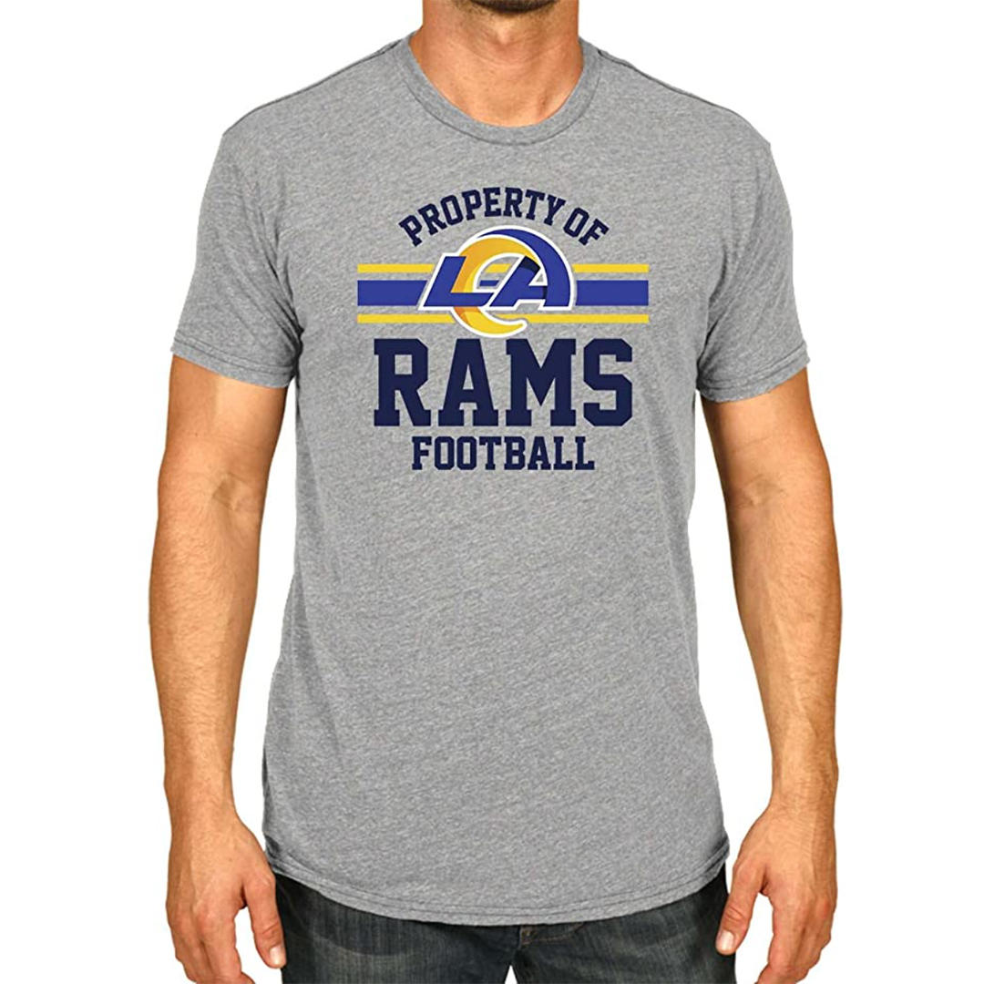 Rams Fan Repeat Text Los Angeles Rams T-Shirt - Cruel Ball