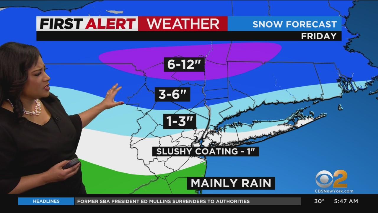 First Alert Weather: CBS2's 2/24 Thursday morning forecast - CBS New York