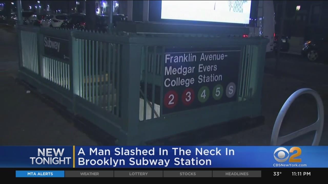 Man slashed at Brooklyn subway station - CBS New York