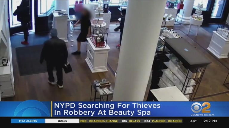 Caught on video: Manhattan beauty spa robbed in broad daylight - CBS ...