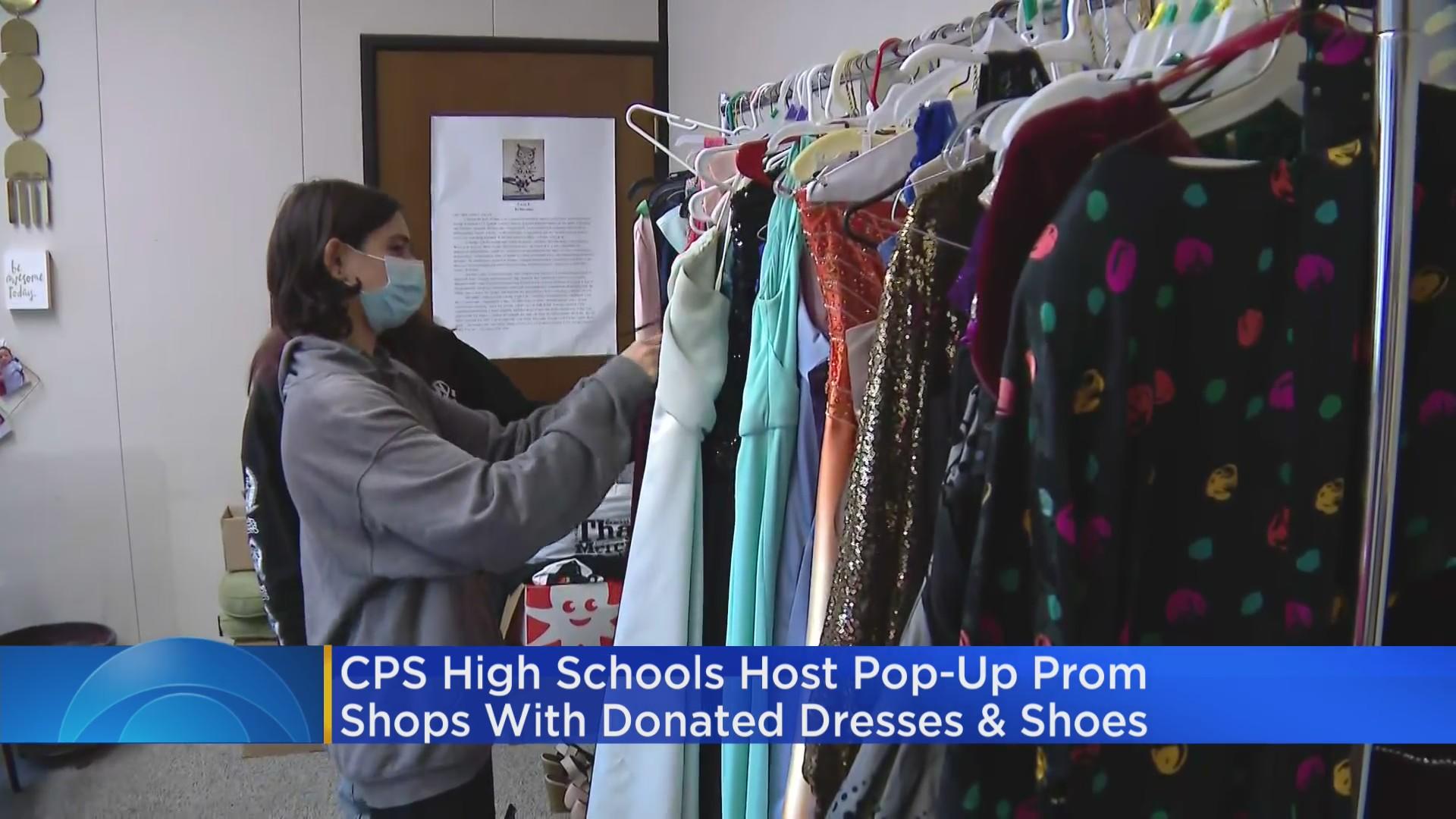 Chicago Public School holds pop-up prom shops with donated dresses ...