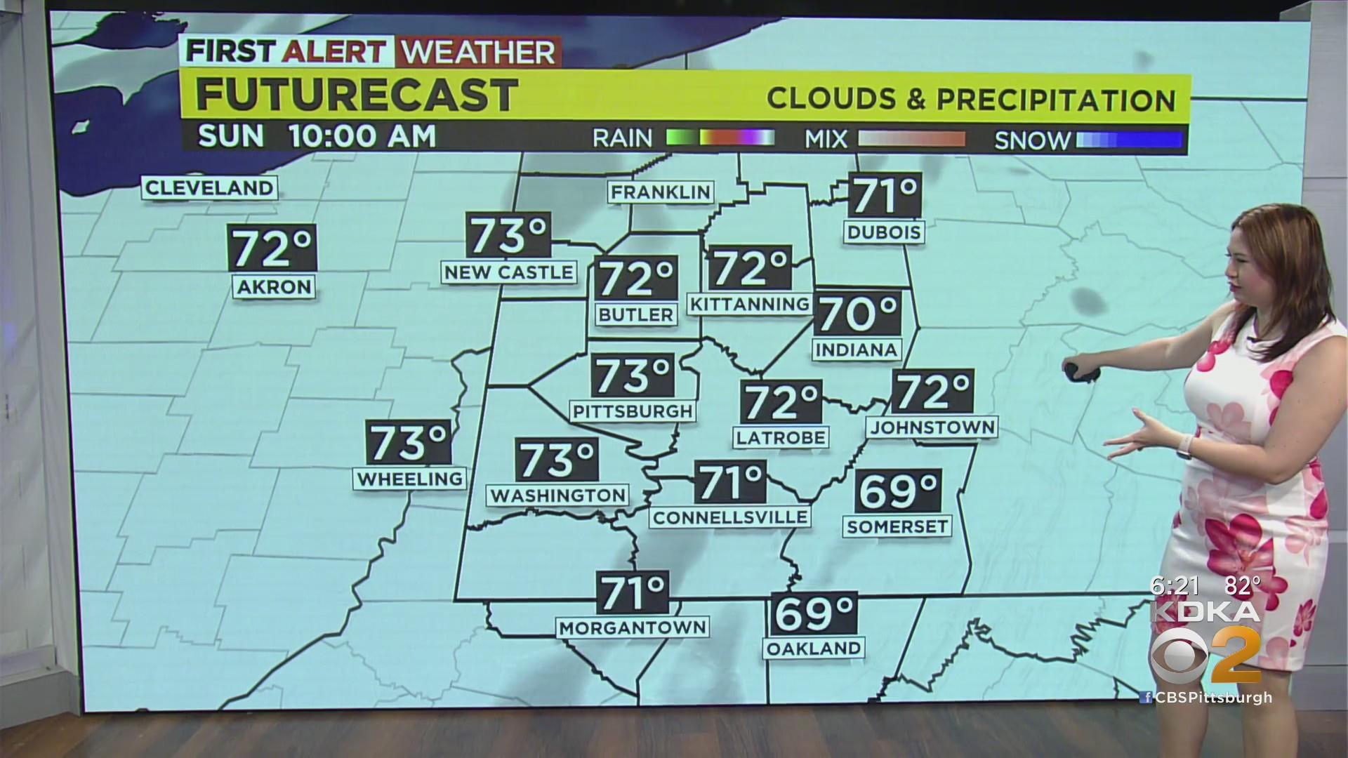 Pittsburgh Weather: Warm and sunny weekend continues into Sunday - CBS ...