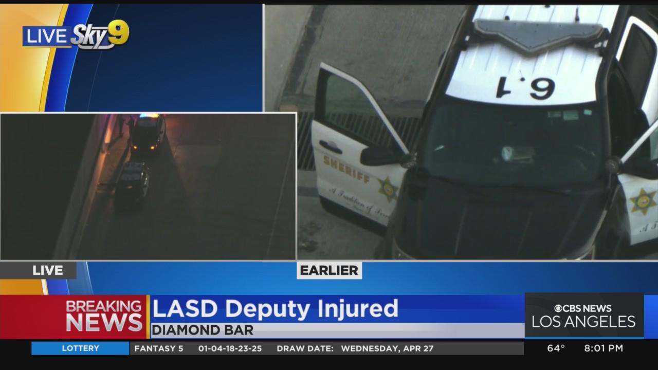 LASD deputy injured after object flies through windshield of moving ...