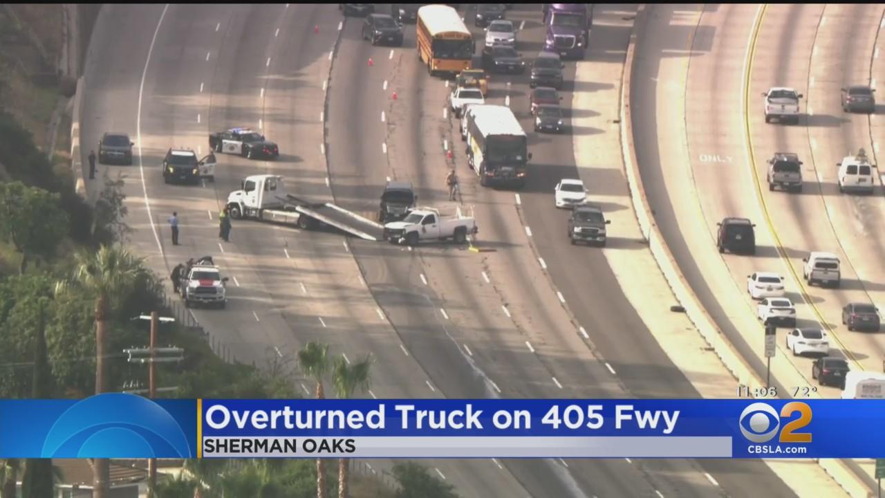 Multi-vehicle crash snarls traffic on northbound 405 Freeway in ...