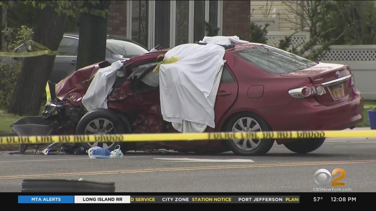 66-year-old man dead in early morning crash in Nassau County - CBS New York