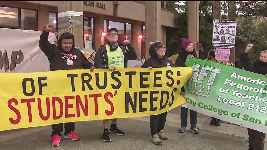 City College of San Francisco teachers protest layoffs, class cuts amid ...