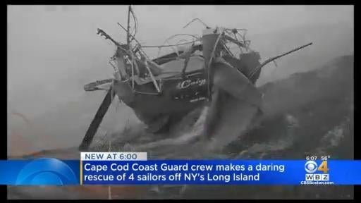Coast Guard crew from Cape Cod rescues 4 injured sailors 100 miles ...