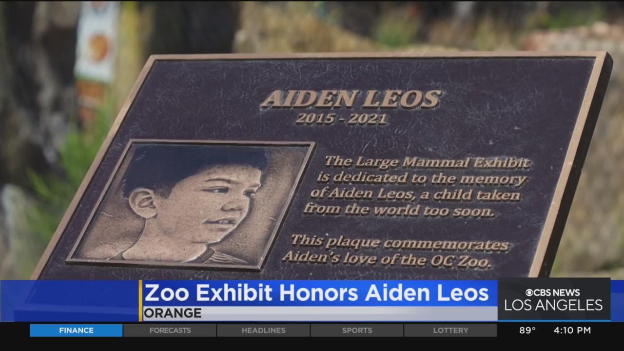 Plaque unveiled at OC Zoo for 6yearold Aiden Leos killed in road rage