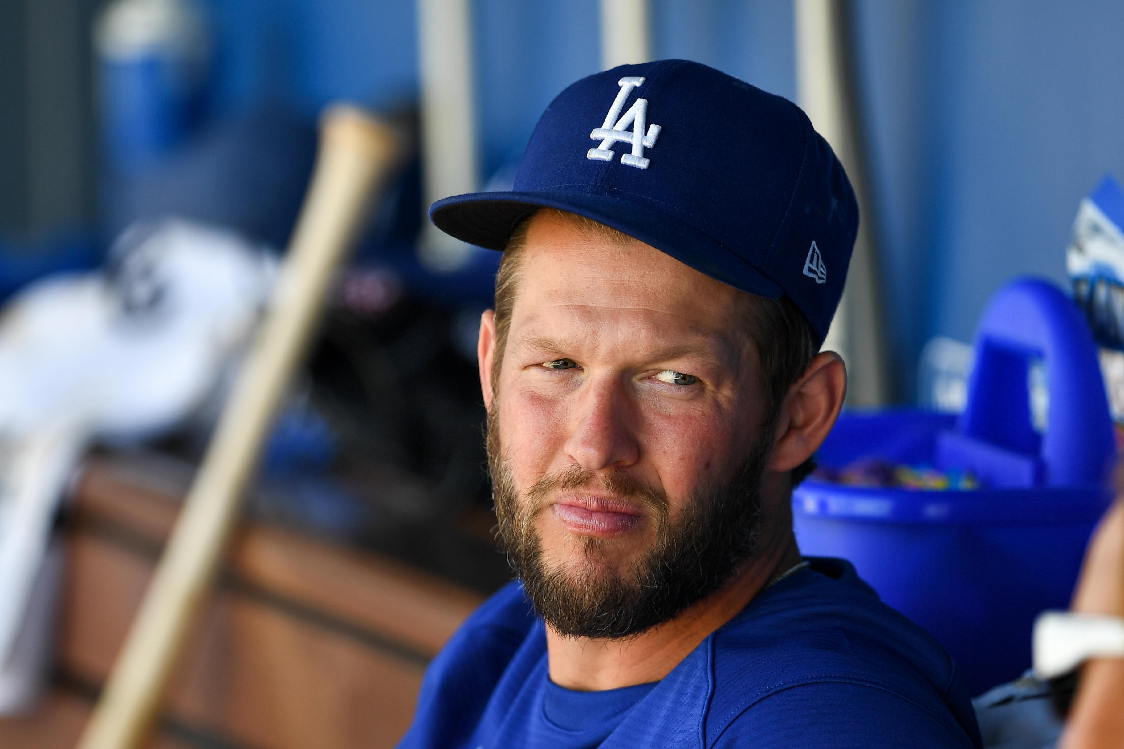 Dodgers pull Clayton Kershaw after seven perfect innings, give up