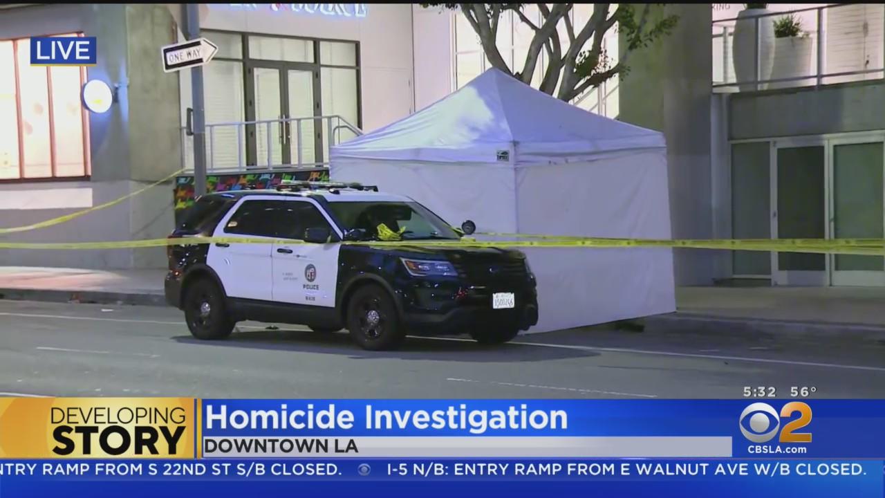 Man beaten to death on downtown LA street - CBS Los Angeles