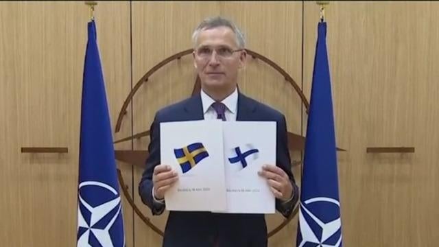 Biden greets leaders of Sweden and Finland at White House, offers ...