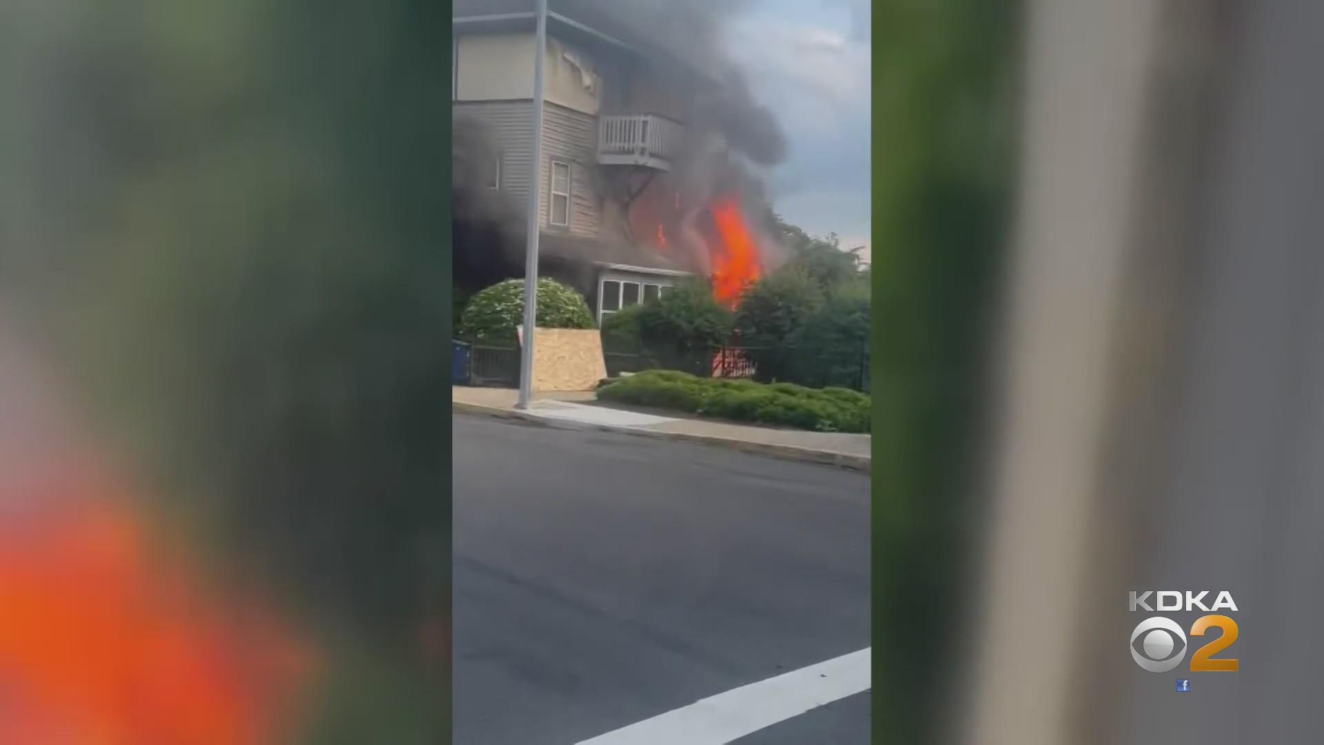 Family displaced after fire rips through home in Pittsburgh - CBS ...