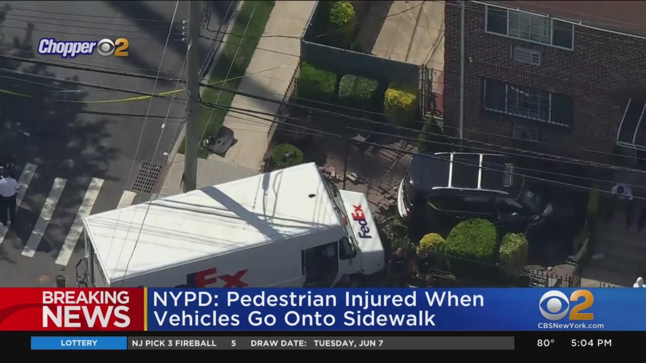 Pedestrian struck by vehicle in Brooklyn, 2 others injured - CBS New York