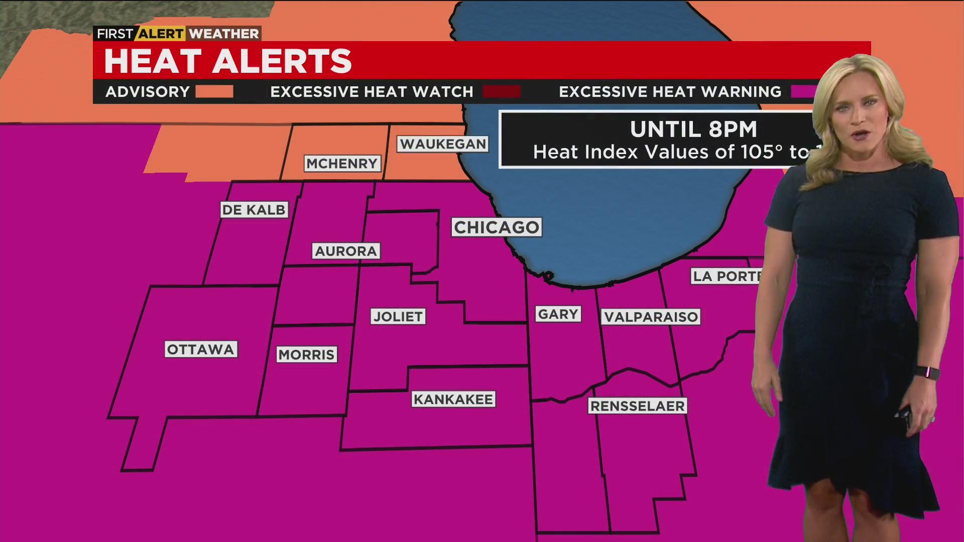 Chicago Weather Alert: Dangerous heat continues; Wednesday night storms ...