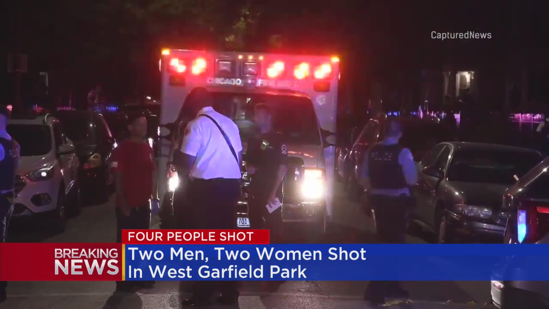 Four people wounded in West Garfield Park mass shooting - CBS Chicago
