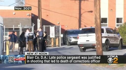 DA: Late officer justified in accidental shooting death - CBS Pittsburgh