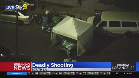 LAPD investigating deadly shooting in South LA - CBS Los Angeles