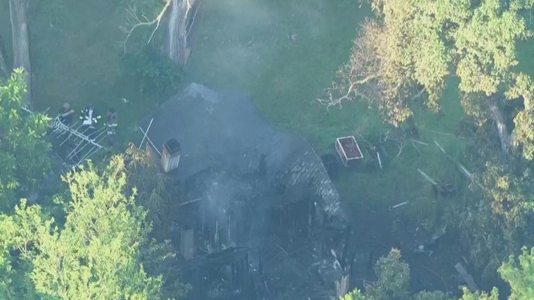Fire burns through house in Spring Grove - CBS Chicago