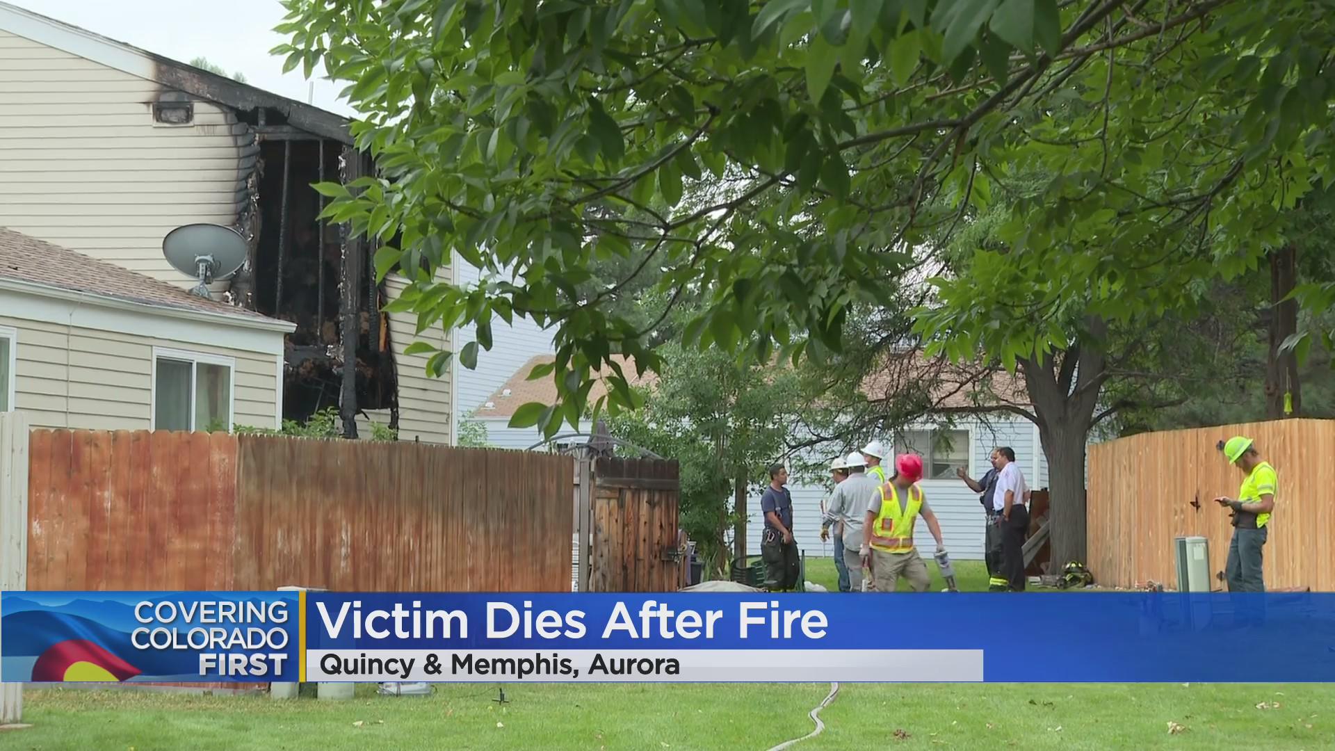 1 dies after being found inside burning home in Aurora - CBS Colorado