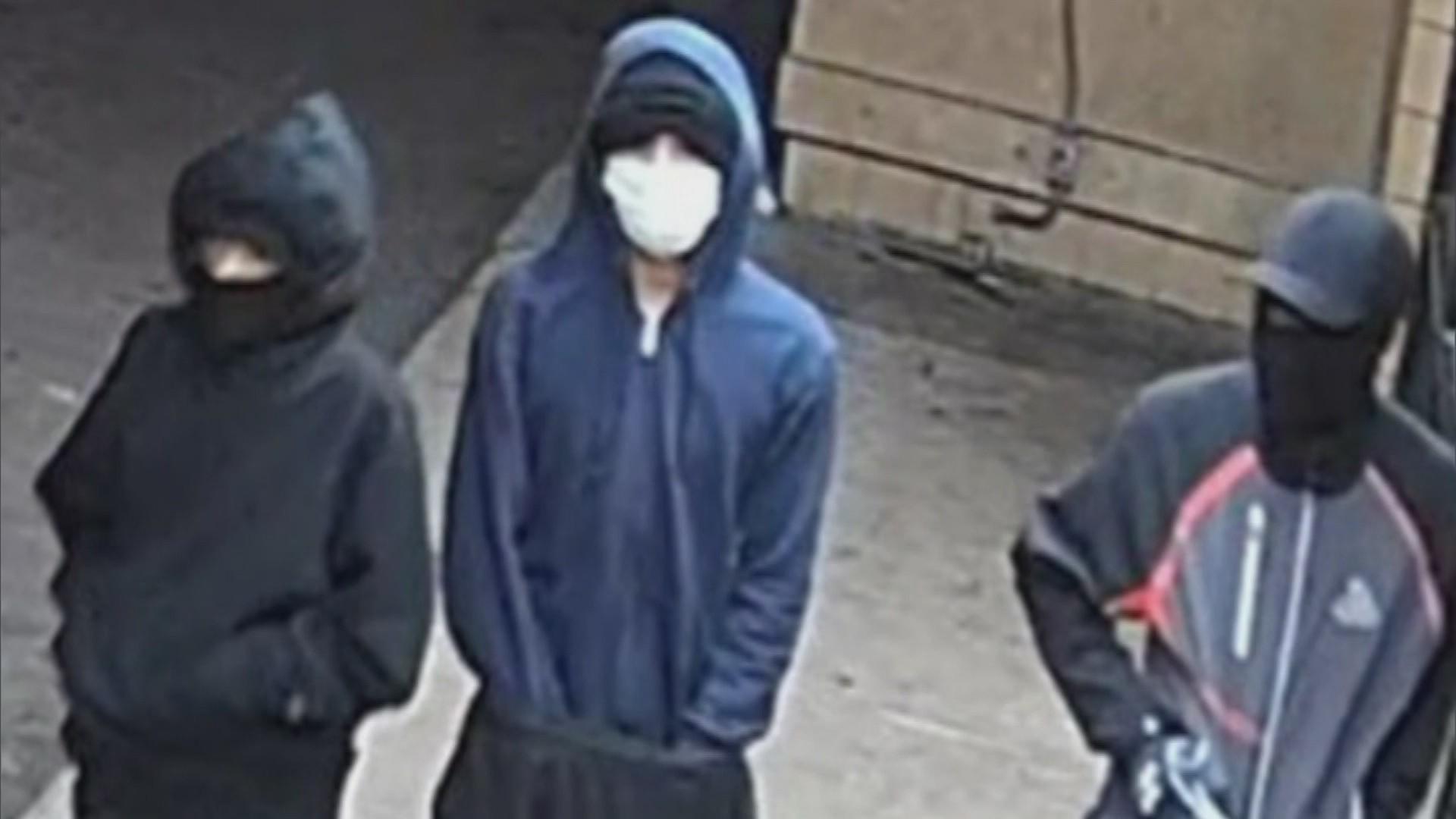 Search is on for 3 suspects who wore masks when they shot and killed a ...