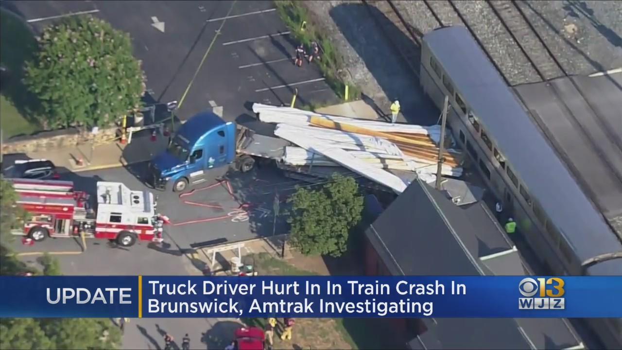 Tractor-trailer was stuck on tracks in Maryland Amtrak train collision ...