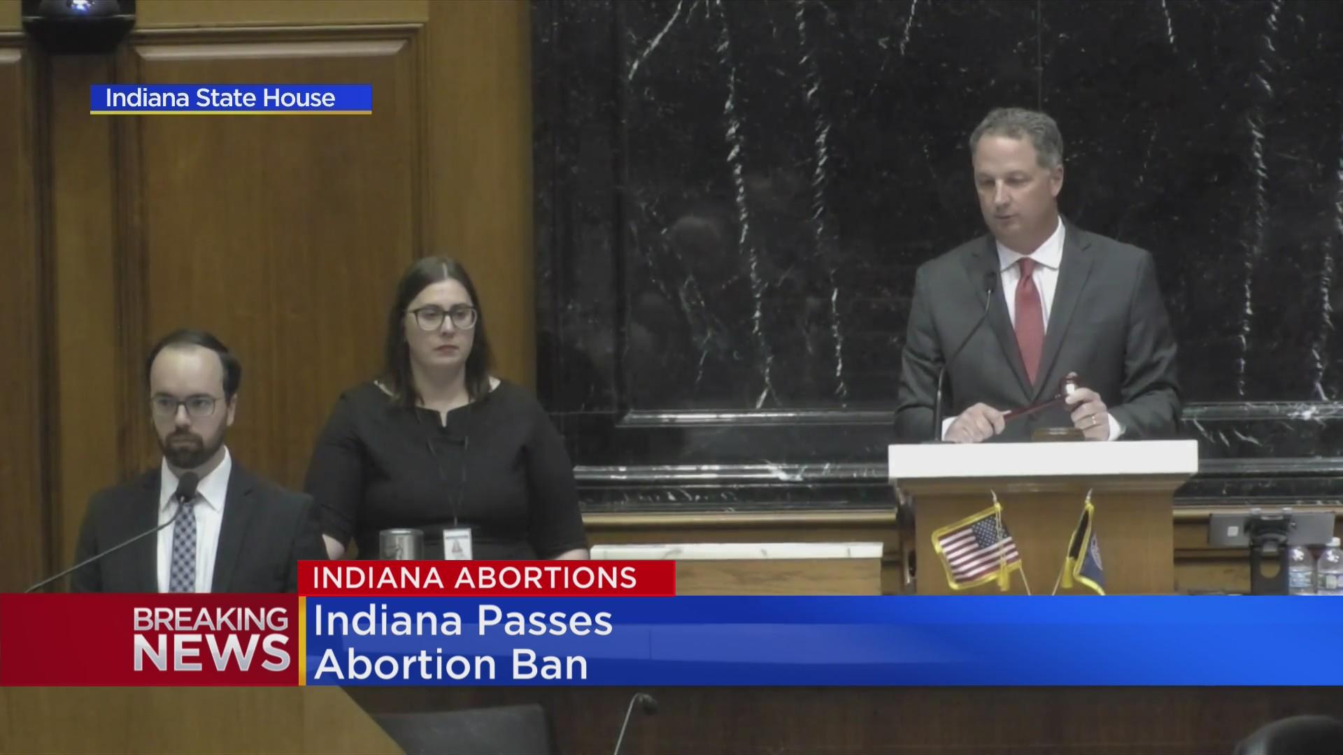 Indiana becomes 1st to approve abortion ban post Roe - CBS Chicago