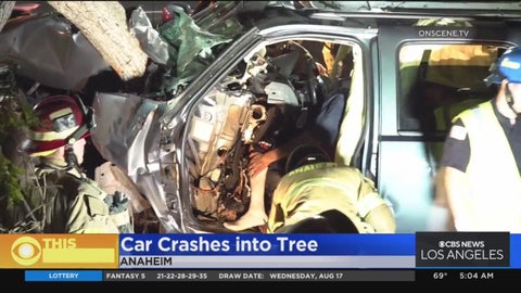 Driver suffers major injuries after slamming into tree off side of 91 ...