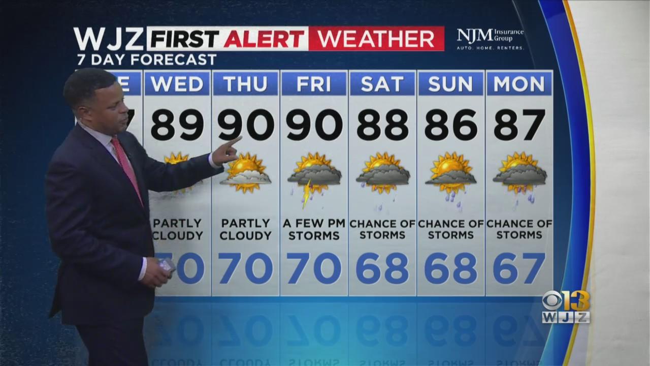 Maryland Weather: Mostly clear, warm Tuesday - CBS Baltimore