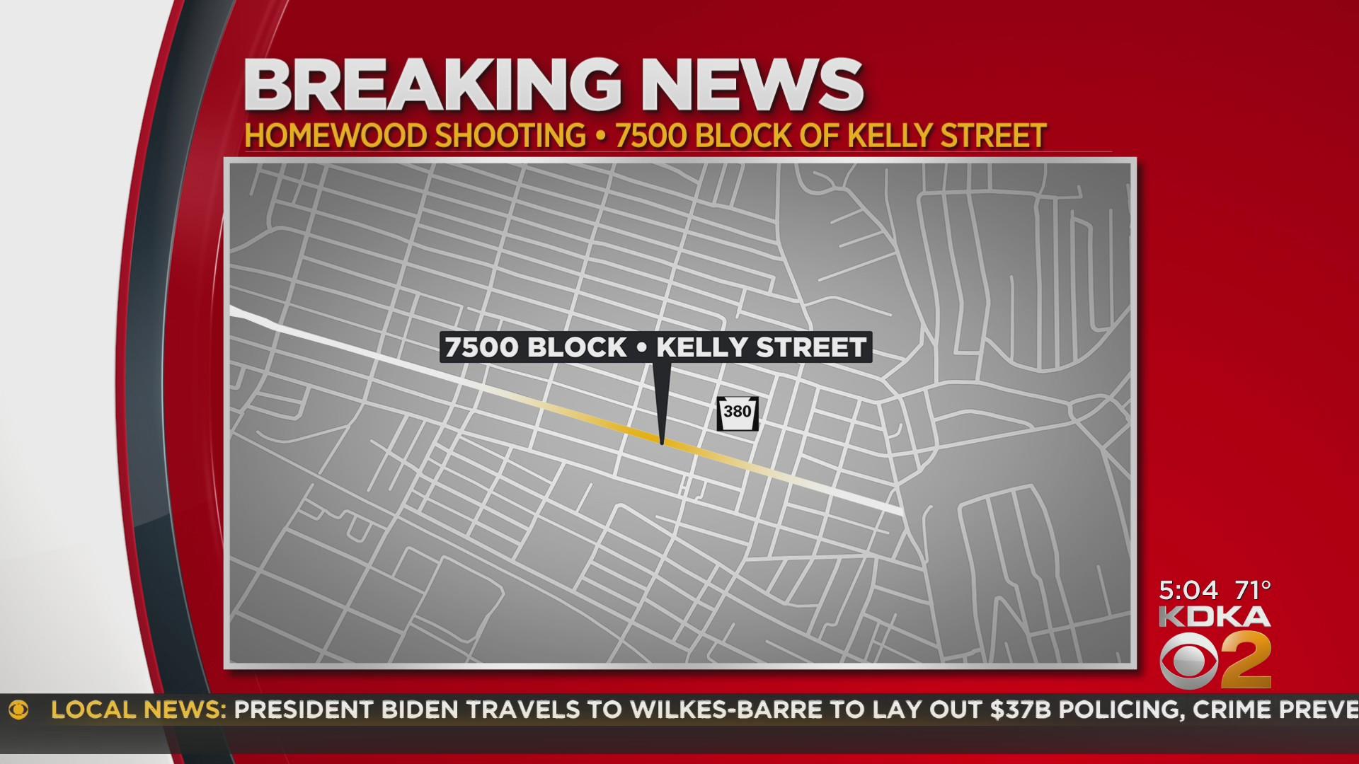Pittsburgh Police investigating shooting along Kelly St. in Homewood ...