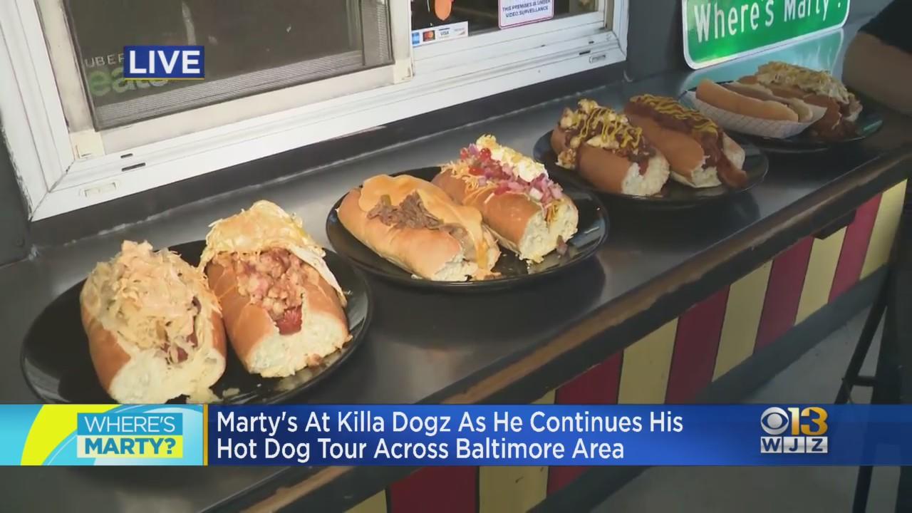 Where's Marty? At Killa Dogz, the fourth stop on his Hot Dog Week tour