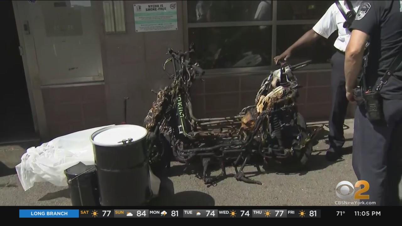 2 hospitalized after Brooklyn high-rise fire - CBS New York