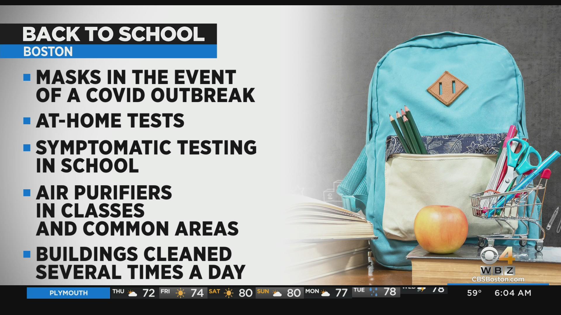Boston students return for first day of school without mask ...