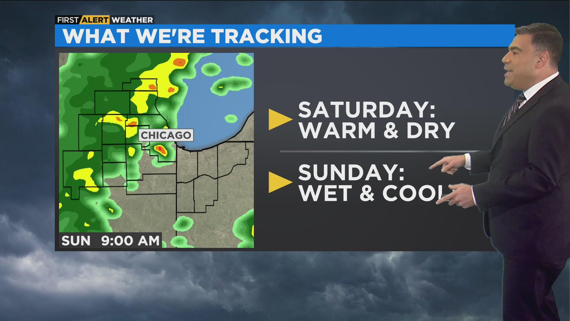 Chicago First Alert Weather: After a dry, warm Saturday, Sunday will ...