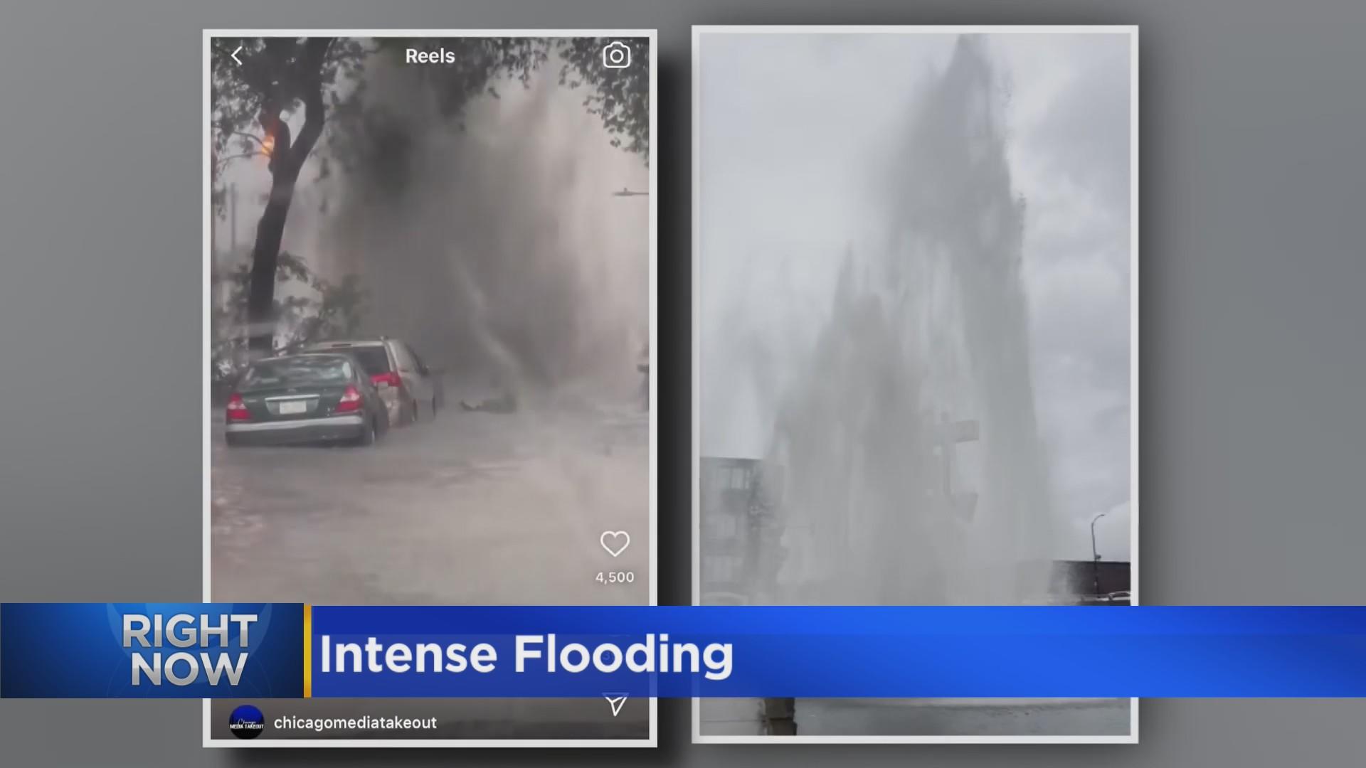 Heavy downpours bring flooding to Chicago's Northwest Side - CBS Chicago