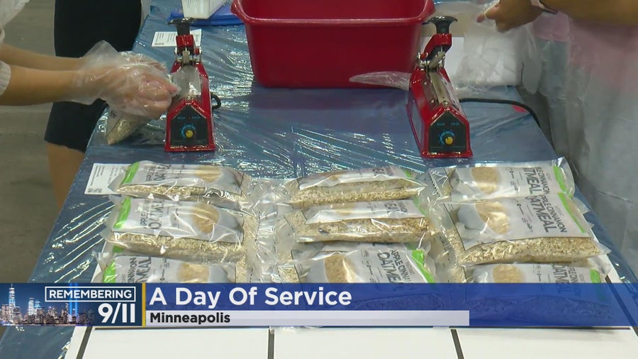 Volunteers gather to give back in memory of 9/11 - CBS Minnesota