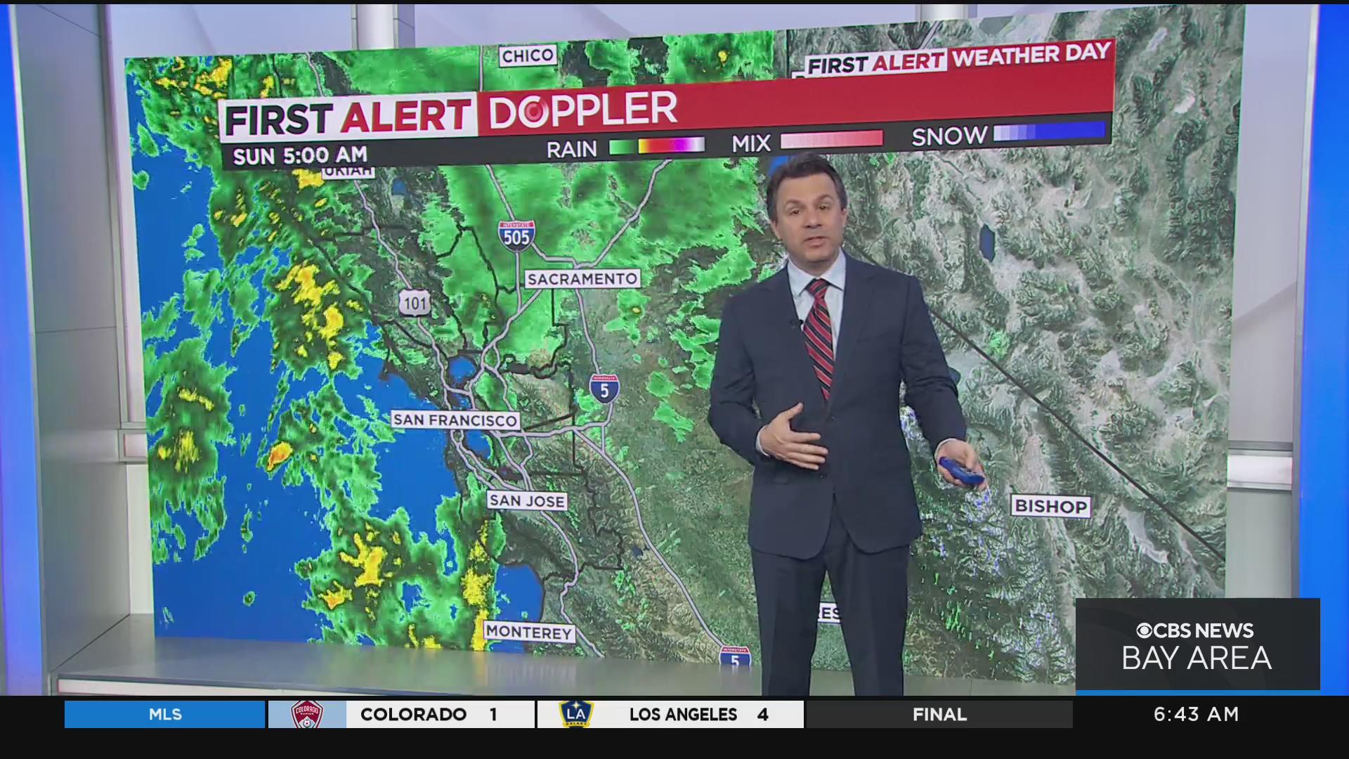 Storm system brings first round of rain to Bay Area - CBS San Francisco