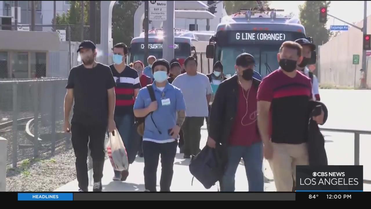 LA County lifts mask requirement for public transit - CBS Los Angeles