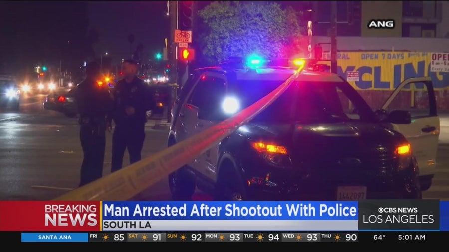 Police shoot, arrest assault with deadly weapon suspect in South Los ...
