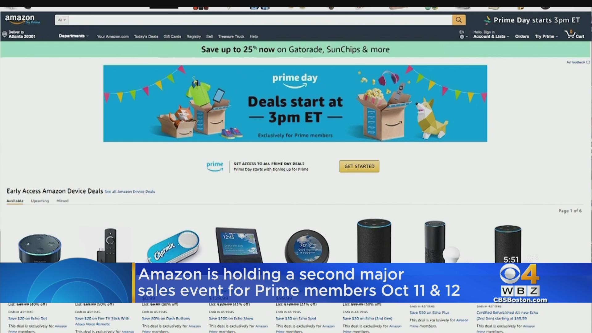 Amazon to hold holiday shopping event in October - CBS Boston