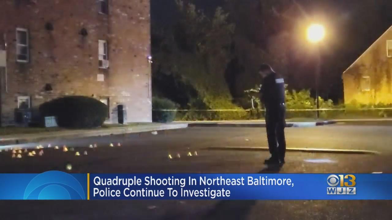 Three women, man shot in Northeast Baltimore - CBS Baltimore