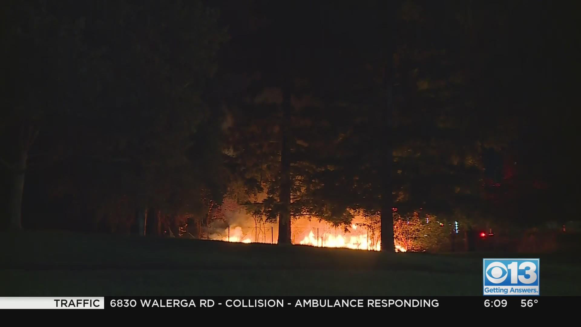 Crews douse early morning fire that broke out near Sacramento health ...