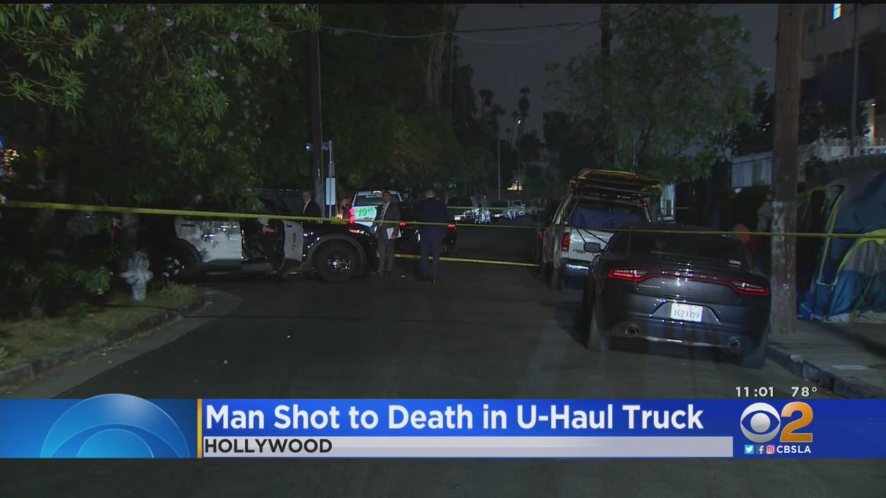 Man found shot to death inside U-Haul pickup truck in Hollywood - CBS ...