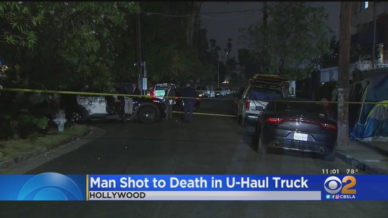 Man found shot to death inside U-Haul pickup truck in Hollywood - CBS ...