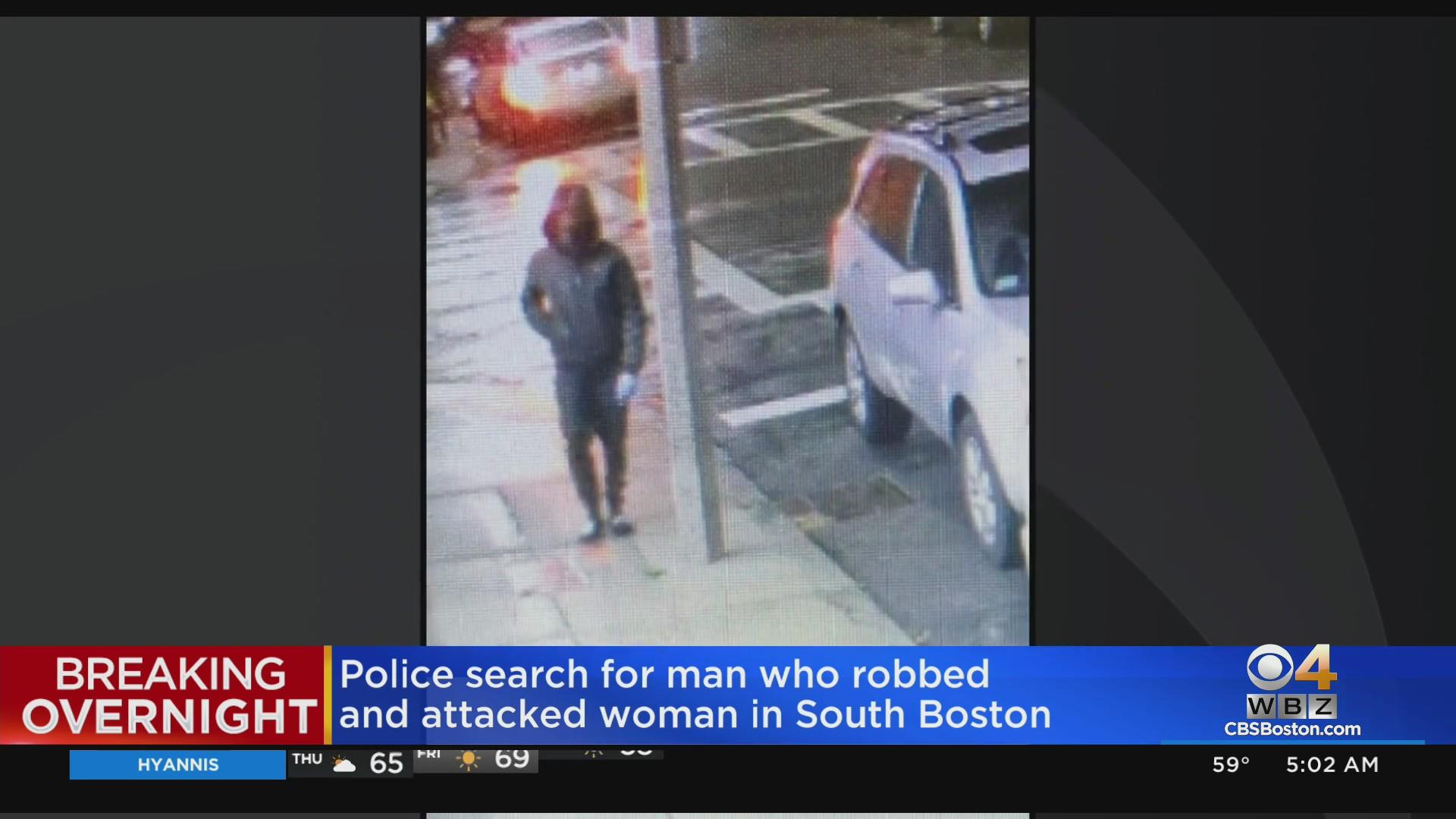 Police seek man who followed, attacked woman in South Boston - CBS Boston